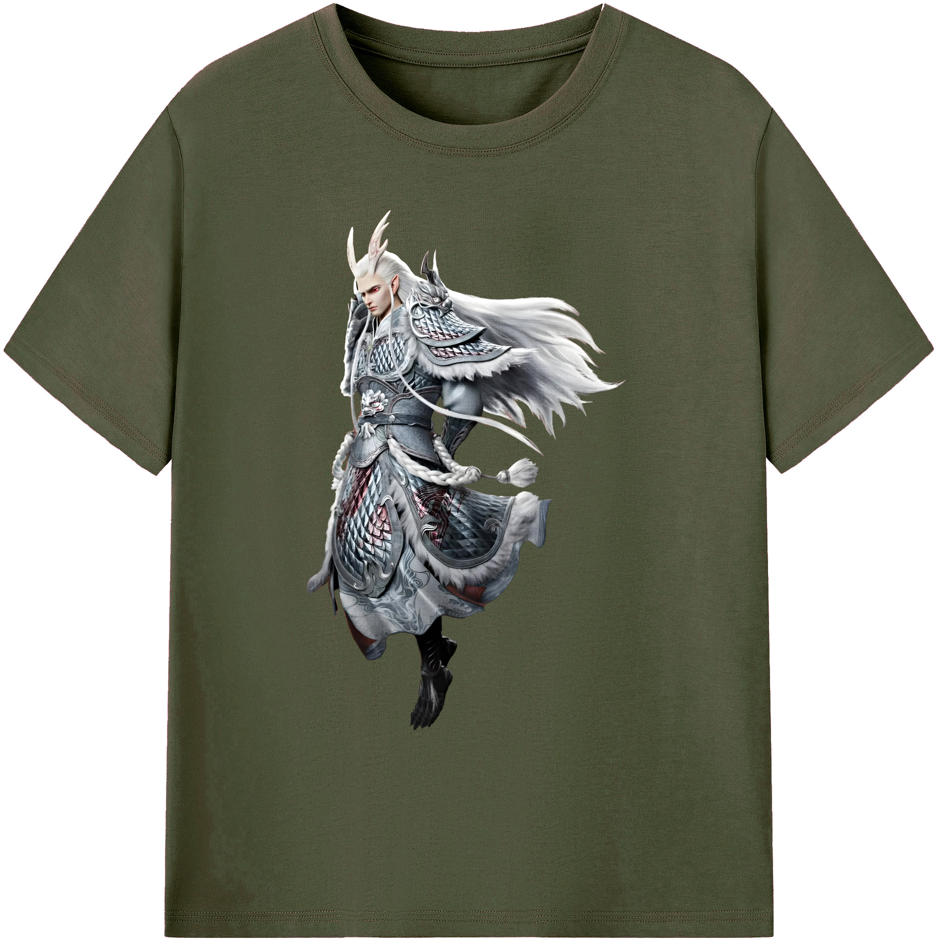 （画像用） Ne Zha 2 ナタ 魔童の大暴れ 綿100％ メンズ半袖Tシャツ｜肌触りやわらか＆通気性